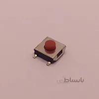 تک سوییچ 4 پایه مربعی قرمز و سفید