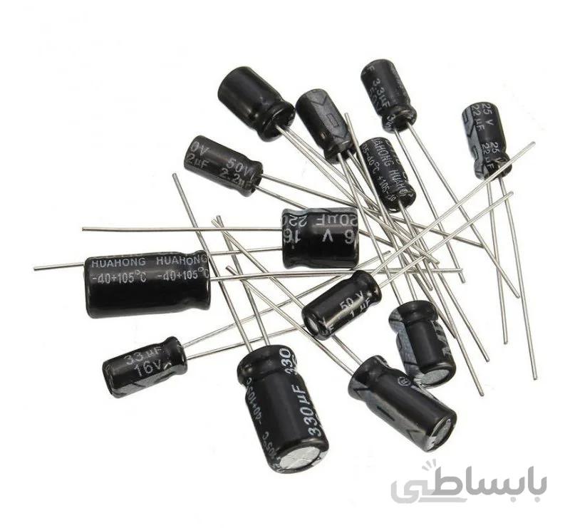 خازن الکترولیتی 100uF / 25V