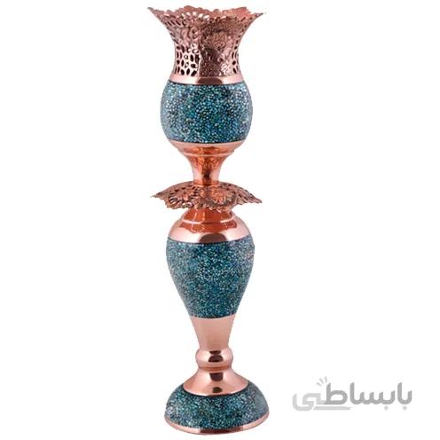 لاله فیروزه کوب اثر آقاجانی ارتفاع 34 سانتی متر کد LAF-01