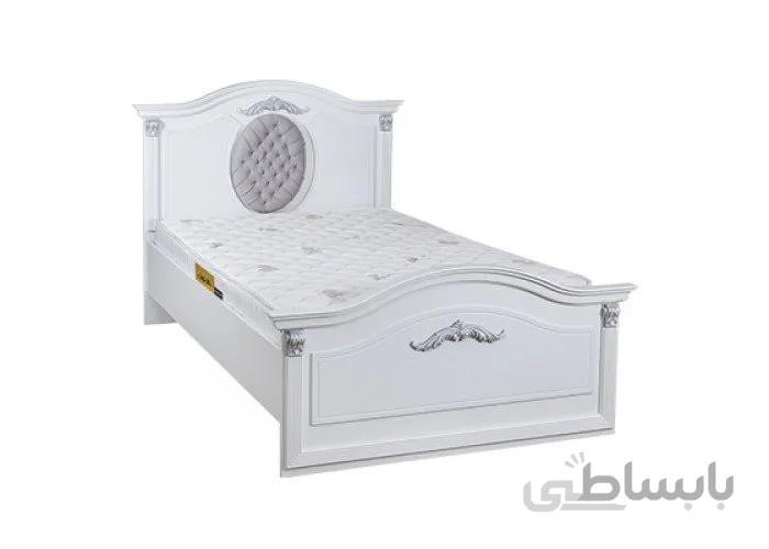تخت 120*200 کلاسیک سیلور(لمسه دار)
