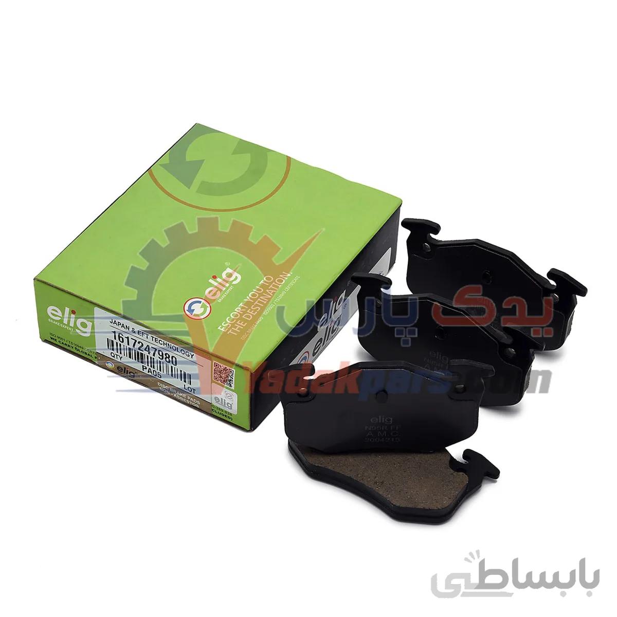 لنت عقب برند الیگ سرامیک ژاپن مناسب خودرو های پژو 206 تیپ 5 ، پژو 207 ، h30 croos ا elig brake disc 1617247980-PA05 Rear PEUGEOT206 TP5 JAPAN & USA