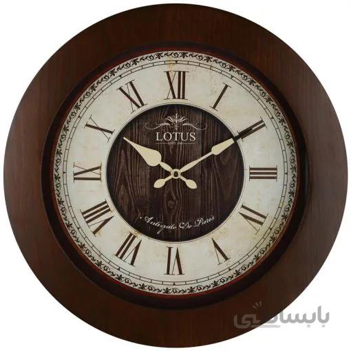 ساعت دیواری چوبی لوتوس مدل NORWICH کد W-9823