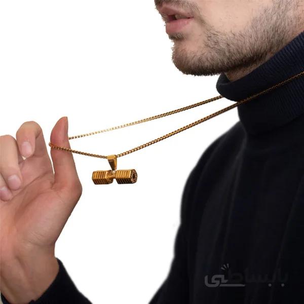 گردنبند دمبل قدرتی کد 3322