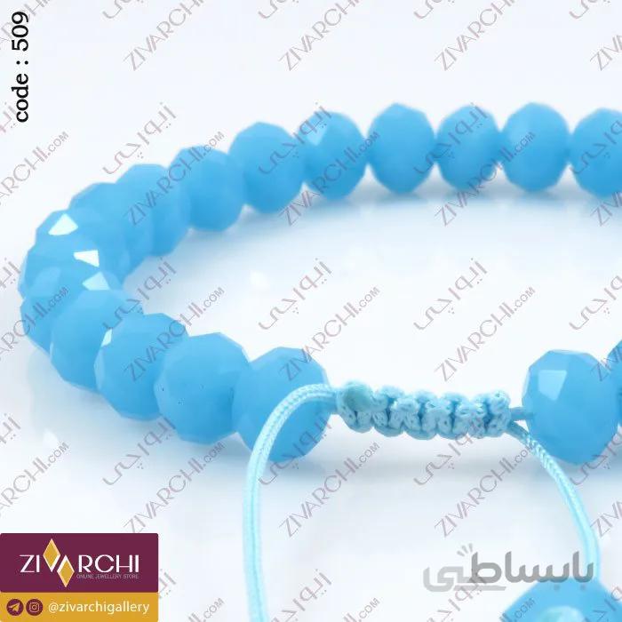 دستبند مهره ای کریستالی 509