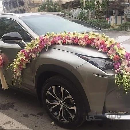 گل آرایی ماشین عروس شماره ۲۴۳