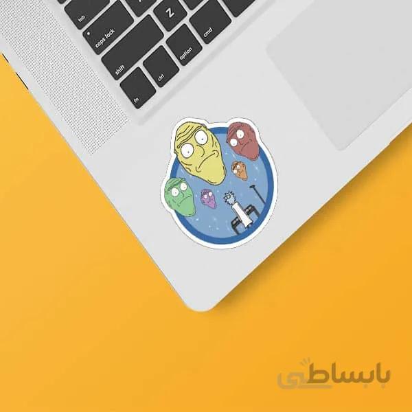 استیکر لپ تاپ طرح Rick&Morty05