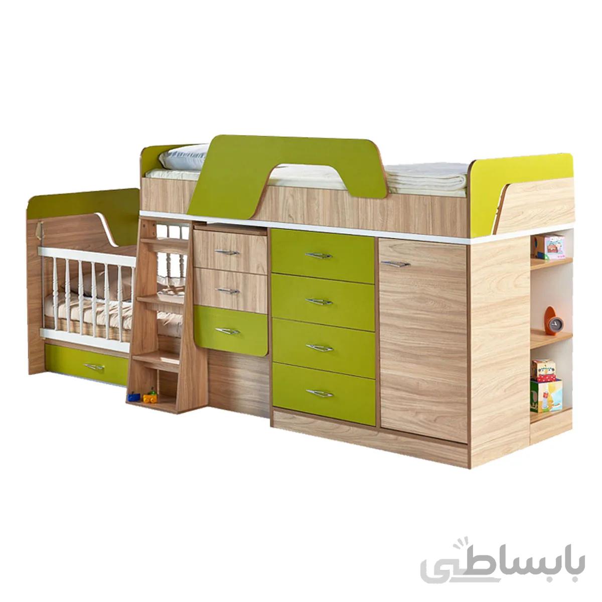 تخت دو طبقه نوزاد به نوجوان توئینی