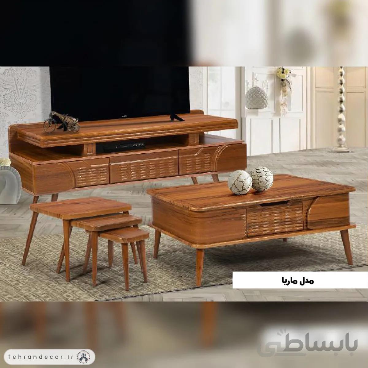 ست میز جلومبلی عسلی ماریا