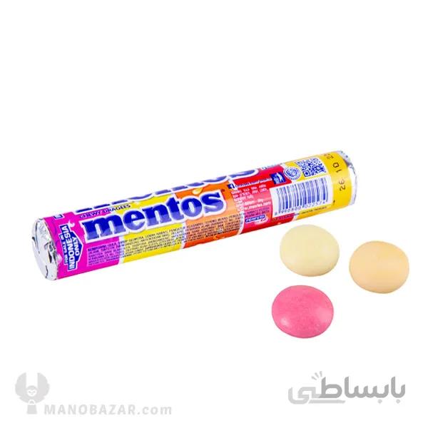 آبنبات رنگین کمانی منتوس mentos rainbow : وزن 29 گرم
