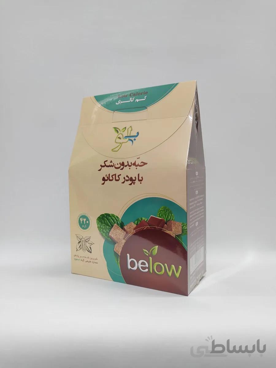 قند دیابتی (بدون شکر) با پودر کاکائو طبیعی 420 گرمی بی لو