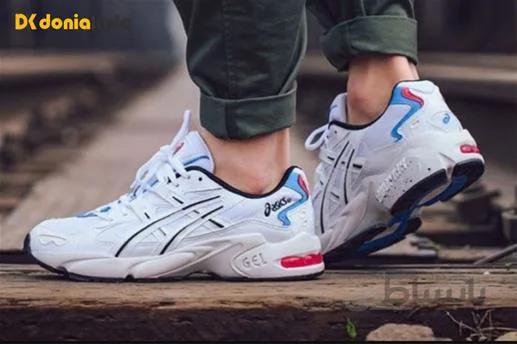 کفش اورجینال اسیکس شهری| پیاده روی | اسپرت مدل آسیکس ژل کایانو ASICS Gel Kayano 5 OG 1021A280-100 ا Original urban and walking shoes ASICS Gel Kayano 5 OG 1021A280-100