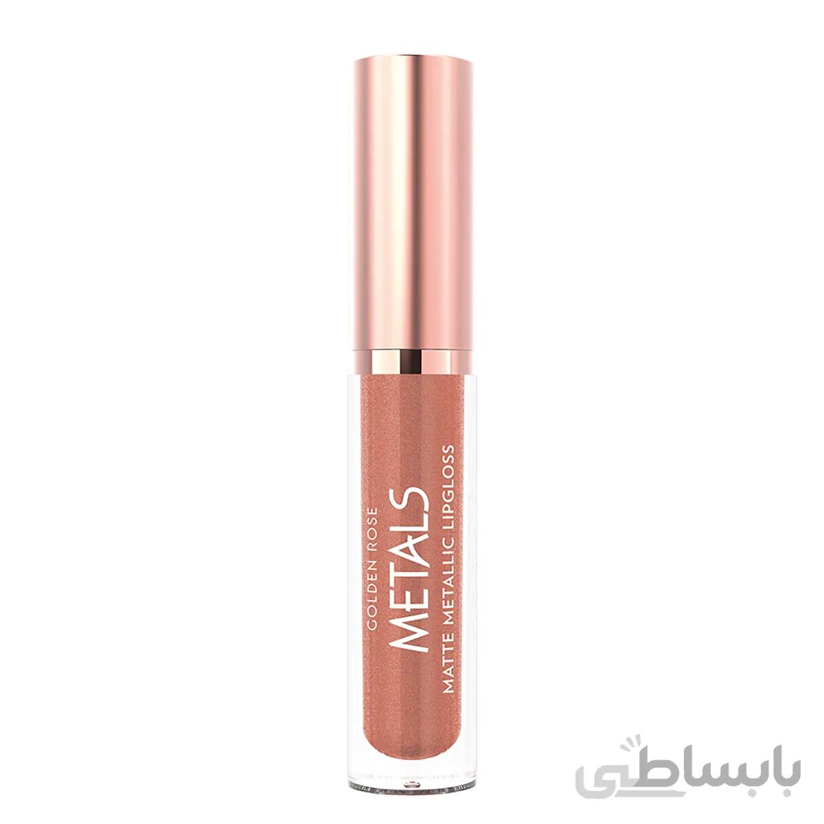 رژ لب مایع گلدن رز مدل Metals شماره 54 ا Golden Rose Metals Liquid Lipstick No. 54