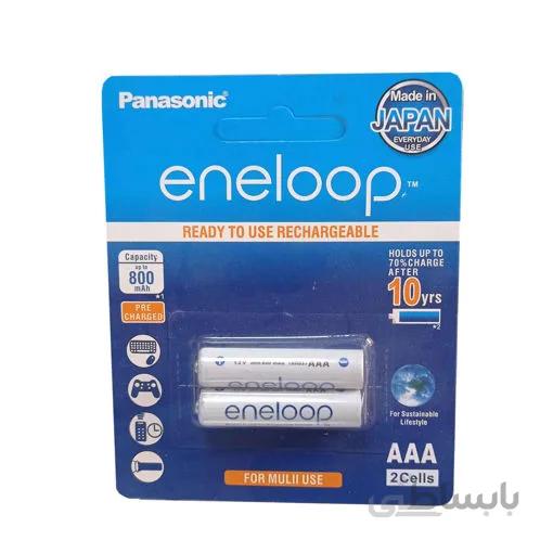 باتری نیم قلمی قابل شارژ پاناسونیک مدل Eneloop بسته 2 عددی