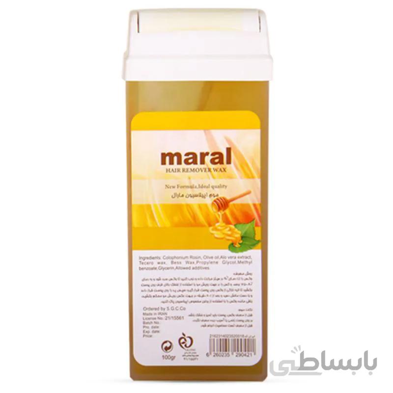 موم وکس خشابی عسلی مارال 100 گرمی