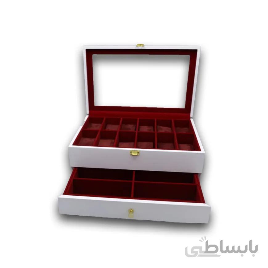 جعبه کلکسیونی 2 طبقه 12 تایی ساعت مچی Collectible Box For Watch