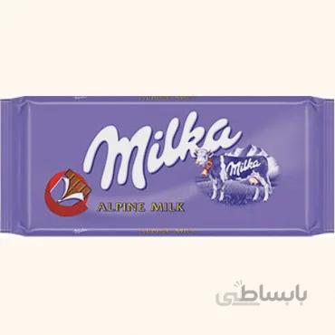 شکلات 100گرمی میلکا مدل شیری