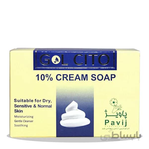 صابون کرم دار 10% گل سیتو وزن 125 گرم