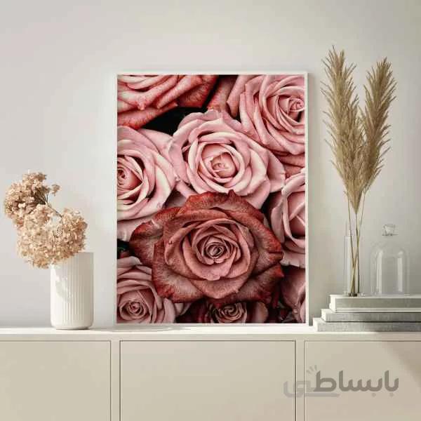 تابلو طرح گل رز