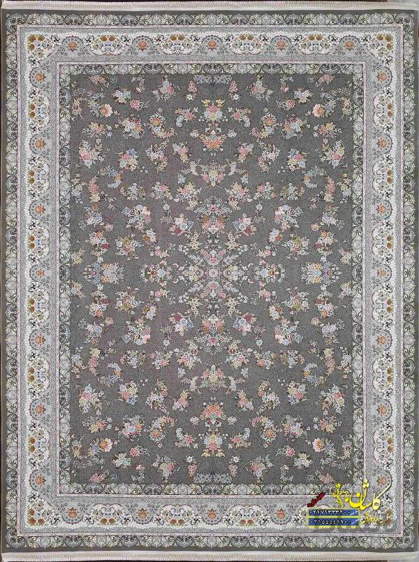 فرش کاشان طرح بهار دودی 1500 شانه