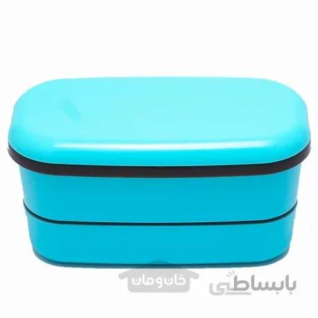 ظرف غذای ۳ لایه G&B رنگ آبی(ساخت ژاپن)