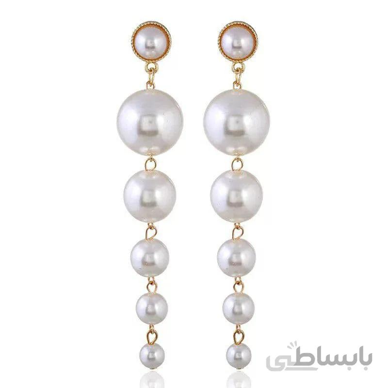 گوشواره زنانه طرح مرواریدی کد e40