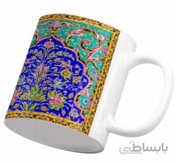 ماگ سرامیکی گل افشان