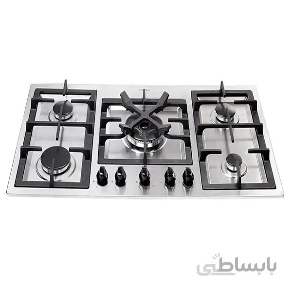 اجاق گاز 5 شعله درسا مدل رادین استیل(ارسال رایگان) ا Dorsa Radin Gas Hob