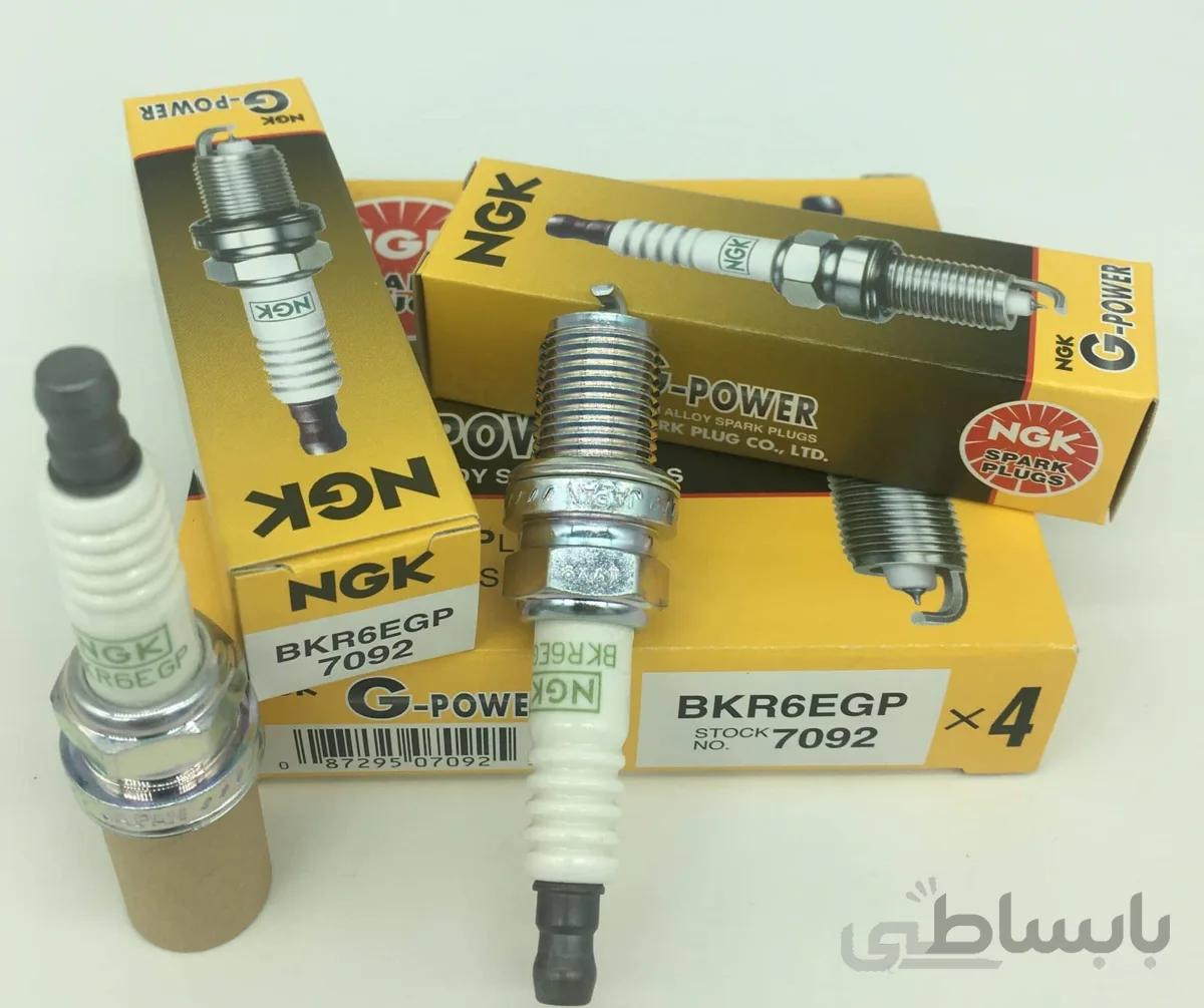شمع سوزنی جی پاور پلاتینیوم پایه کوتاه 7092 NGK BKR6EGP