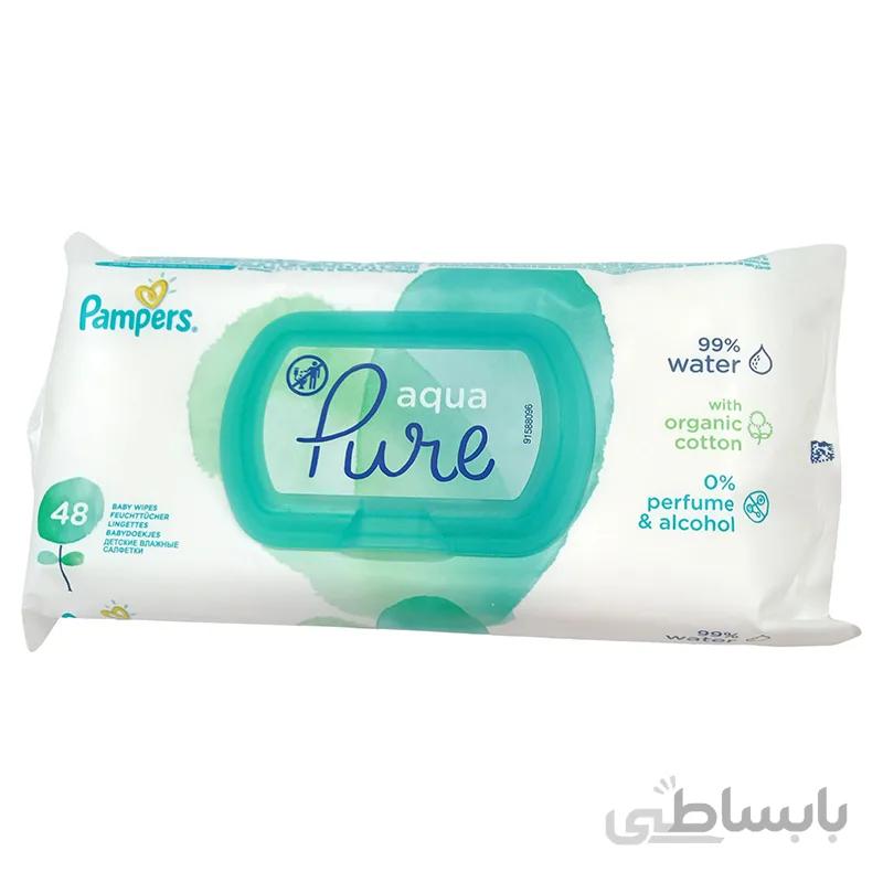 دستمال مرطوب پمپرز Pampers مدل Aqua Pure