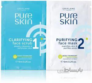 ماسک دو مرحله ای پیوراسکین اوریفلیم ۱*۲ pure skin