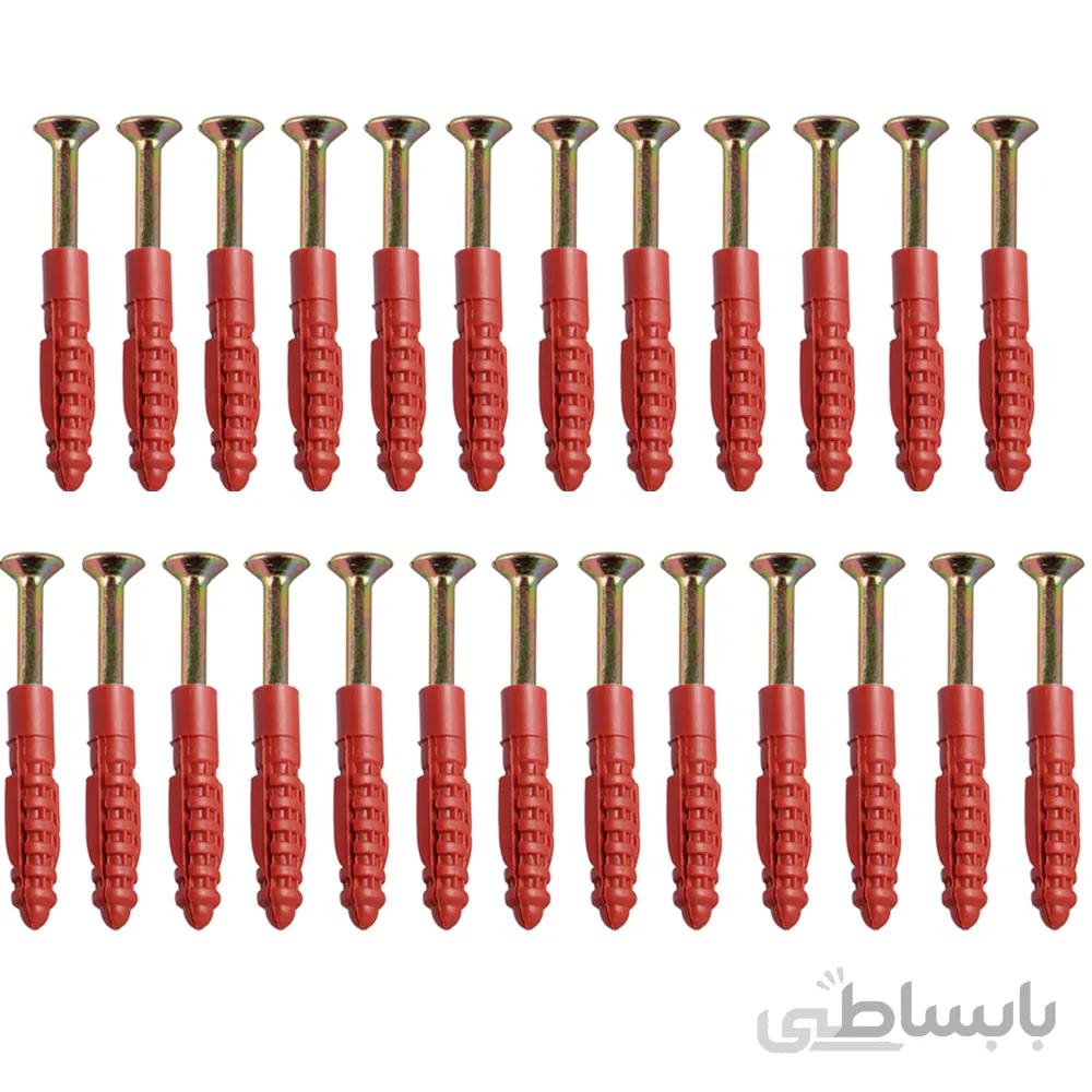 پیچ و رولپلاک چهار سو مدل 50-4.8-2 مجموعه 50 عددی