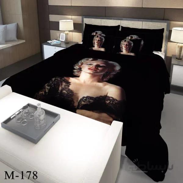 روتختی سه بعدی ساتن ابریشم ترک طرح خاص - کد M 178