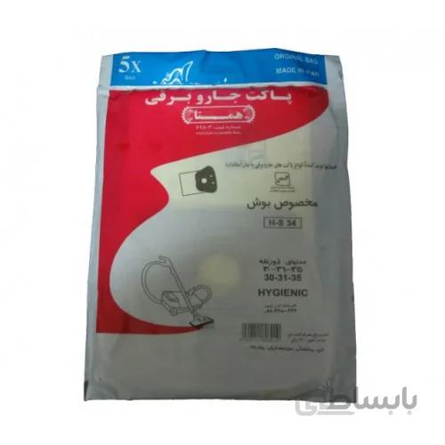 پاکت جاروبرقی بوش30-31-35 (بوش ذورنقه ای) Bosch همتا (بسته 5 تایی)