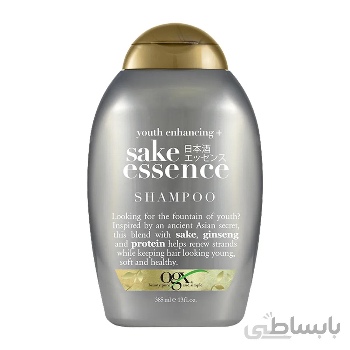 شامپو جوان کننده مو او جی ایکس مدل Sake Essence