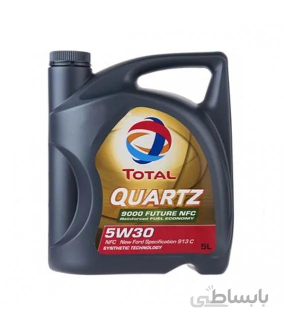 روغن موتور خودرو توتال TOTAL مدل QUARTZ 9000 FUTURE NFC 5W30 (پنج لیتری)