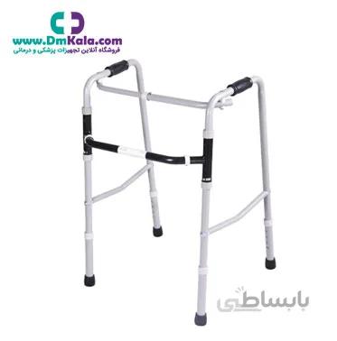واکر تاشو آلومینیومی با ارتفاع متغییر (کد:۳۳۰۳۰۰) سروپیکر توس ا Sarv Peykar Toos Aluminum folding walker Code 330300