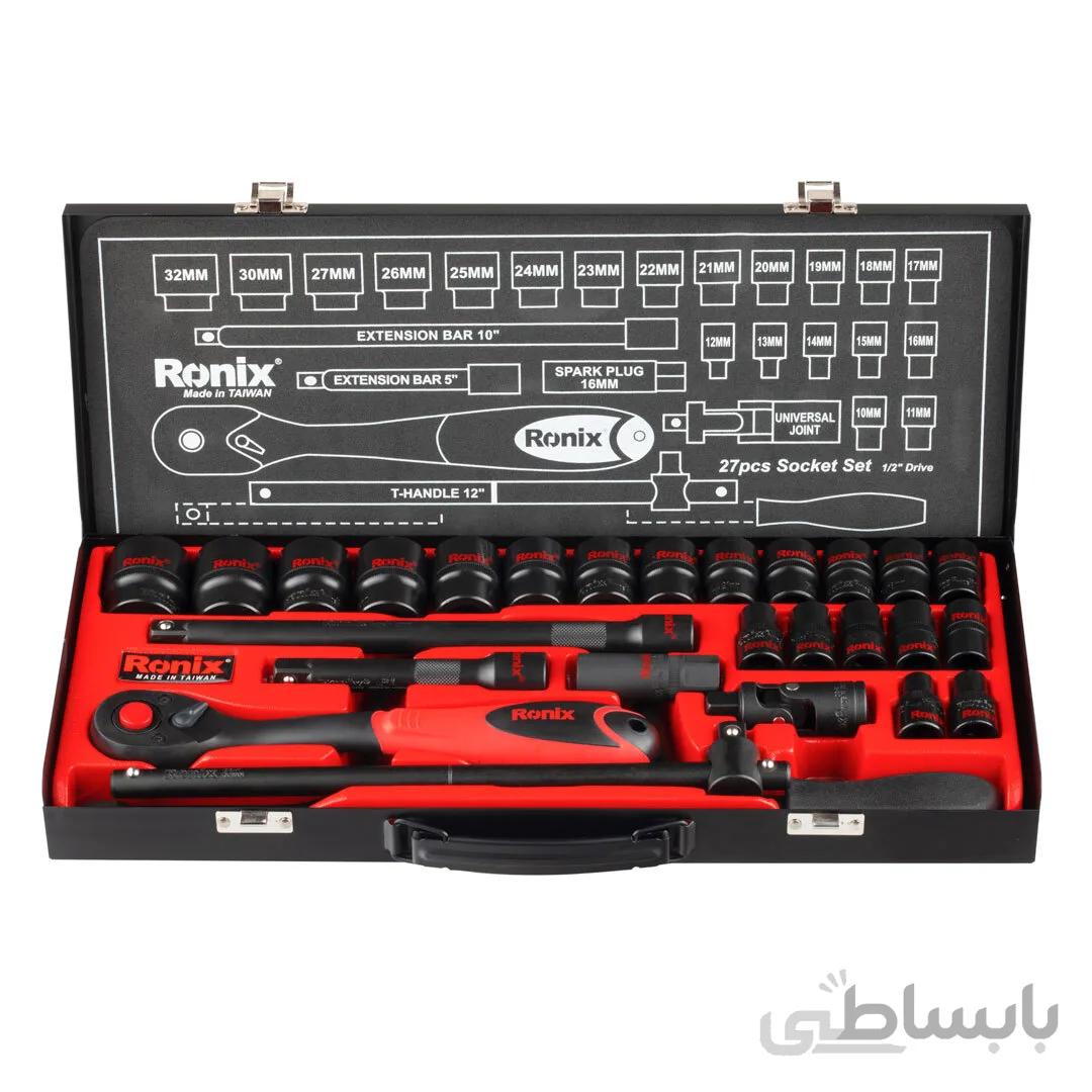 مجموعه بکس 27 عددی 1/2 اینچ رونیکس مدل Ronix RH-2627