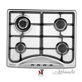 اجاق گاز ۴ شعله صفحه ای استیل البرز مدل S-4603 ا oven of Alborz Steel model S 4603