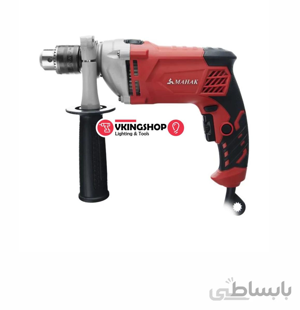 دریل چکشی 13 میلیمتر نیم گیربکسی محک مدل DM-13-850S