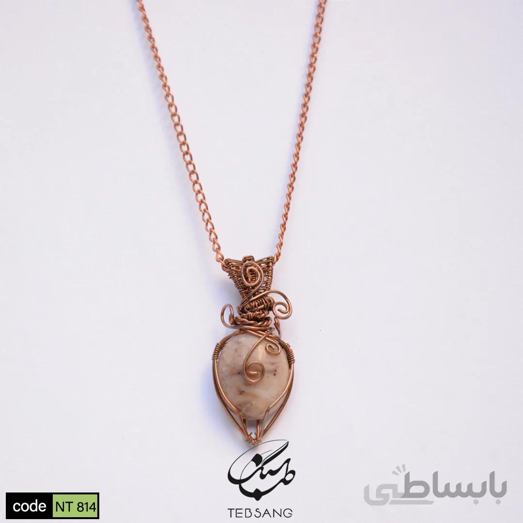 گردنبند زنانه سنگ عقیق NT-814
