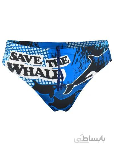 مایو اسلیپ مردانه طرح TURBO مدل WHALE