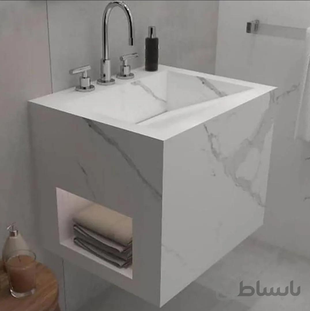 روشویی سرامیکی مدل مارگارت 80 سانتی متر ا روشویی سرامیکی مدل مارگارت 80 سانتی متر