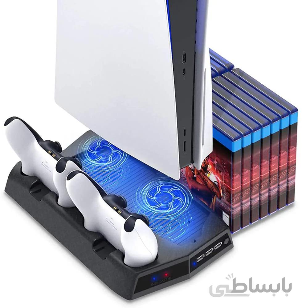 پایه خنک کننده پلی استیشن Charging Stand Cooling Fan PS5