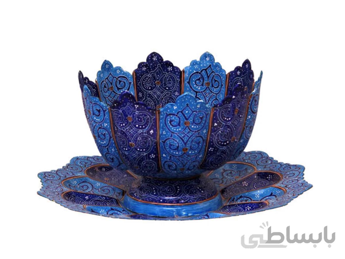 ست کاسه و بشقاب میناکاری