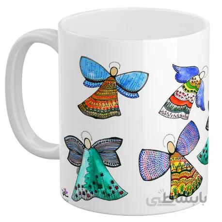 لیوان سرامیکی فرشته