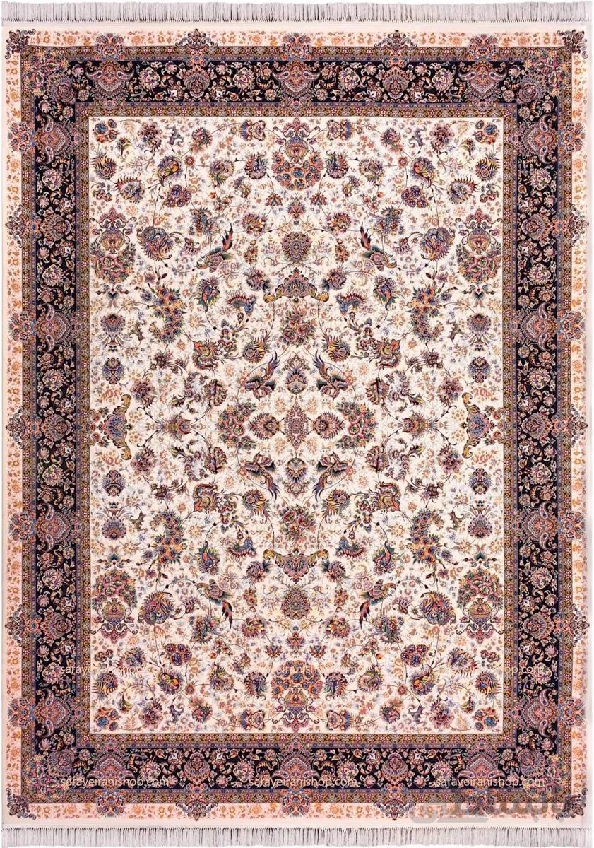 فرش اعیان افشان کرم 1200 شانه تراکم 3600 ا ayan-afshan-c-9