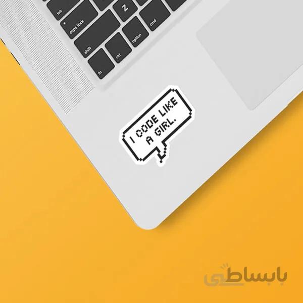 استیکر لپ تاپ طرح برنامه نویسی ۴۰