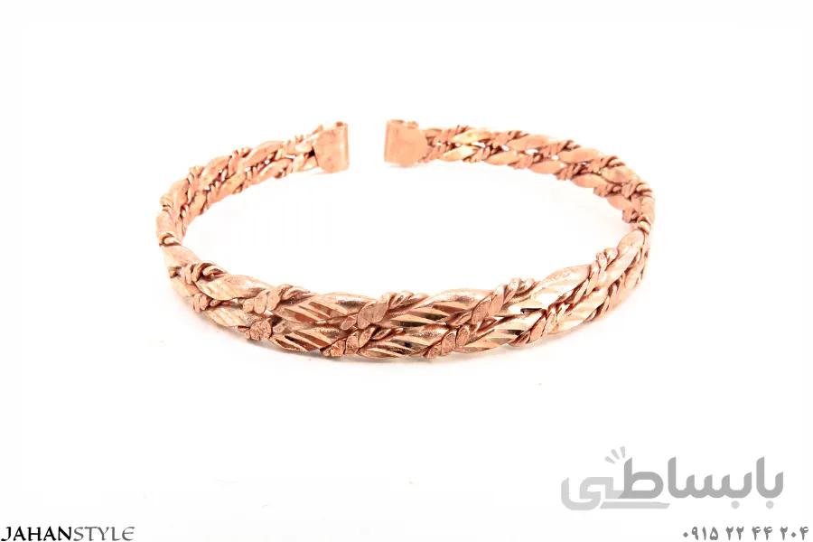 دستبند مسی طرح ظریف دخترانه