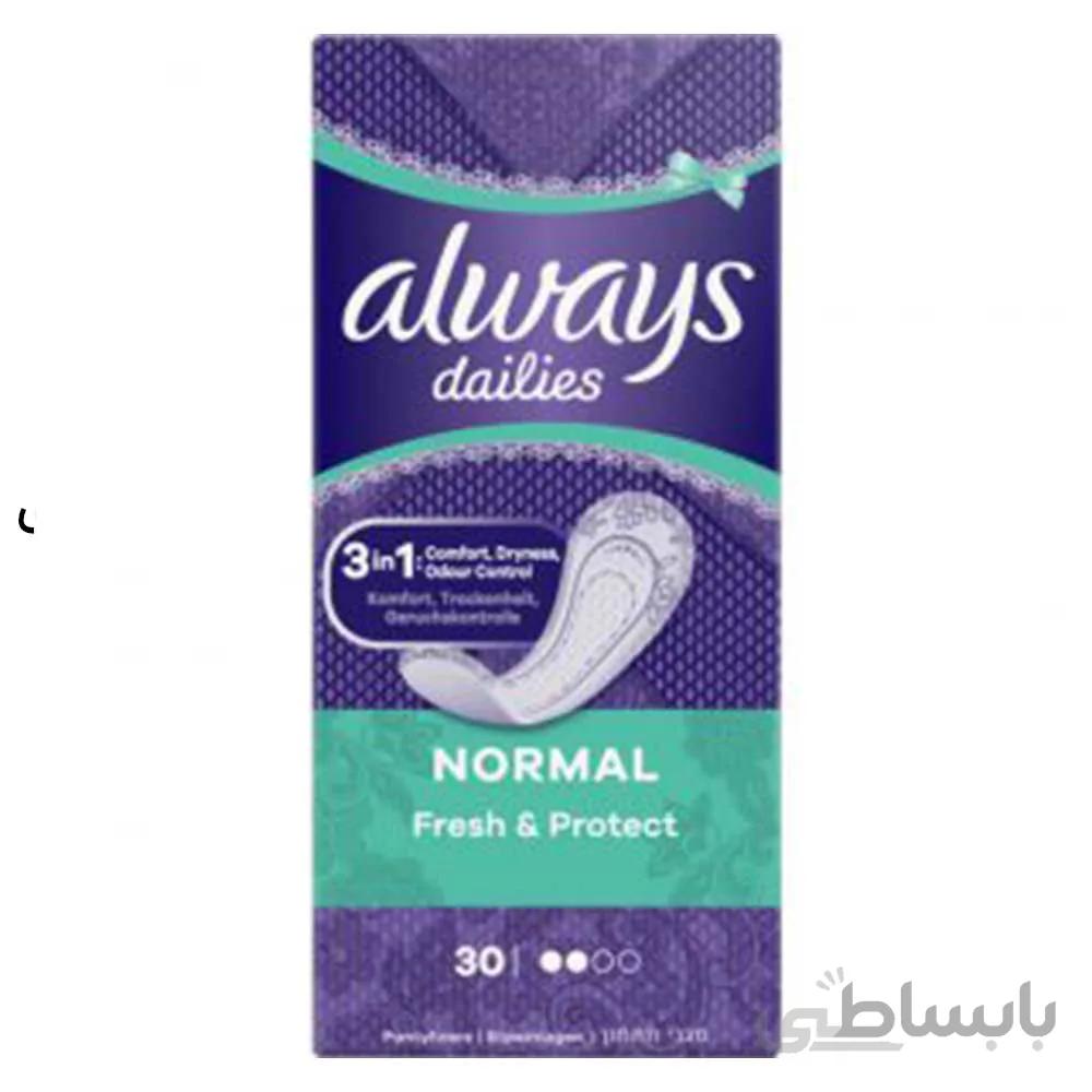 نوار روزانه الویز 3in1 مدل fresh &protect بسته 30عددی ا Elvis 3in1 daily bar, fresh & protect model, package of 30 pieces