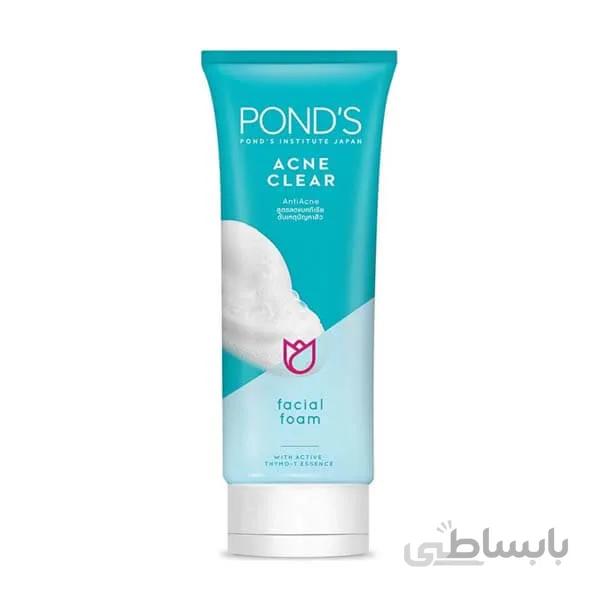 فوم ضد جوش شستشوی صورت پوندز acne clear حجم 100